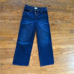 H&M Indigo Wide Leg Jeans 4 // 31” inseam // Button Fly